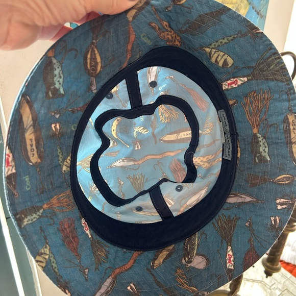 Blue Patterned Bucket Hat - Picture 4 of 4